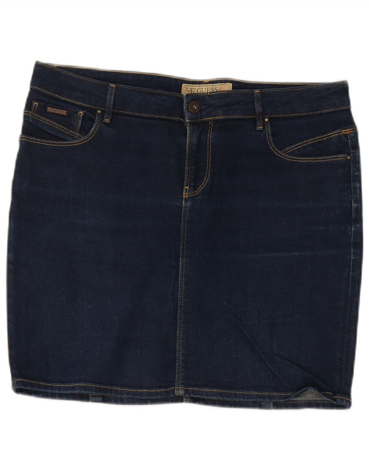 Guess Womens Mini Denim Skirt W29 Medium Blue Cotton