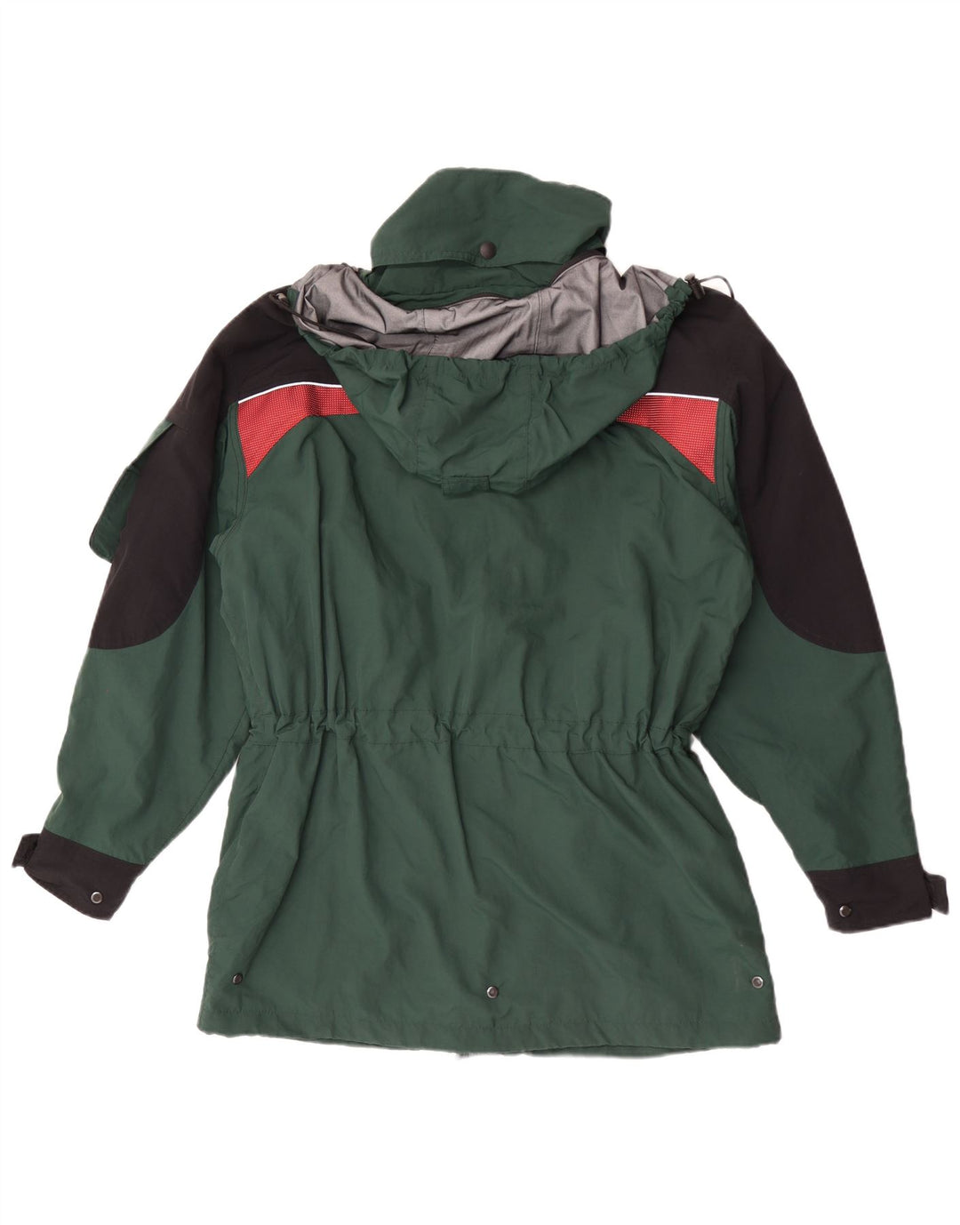 Vintage Mens Hooded Rain Jacket UK 40 Large Green Polyamide