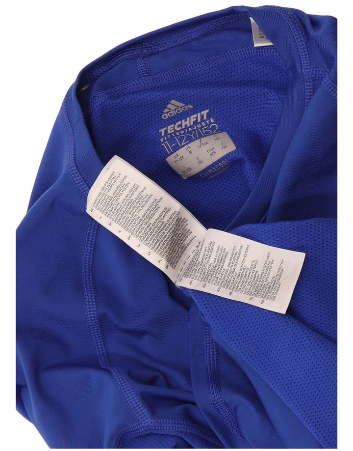 Adidas Boys Climacool Top Langærmet 11-12 År Blå Polyester