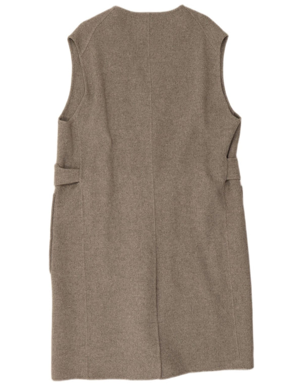 Cos Womens Longline Oversized Gilet UK 14 Medium Grey Uld