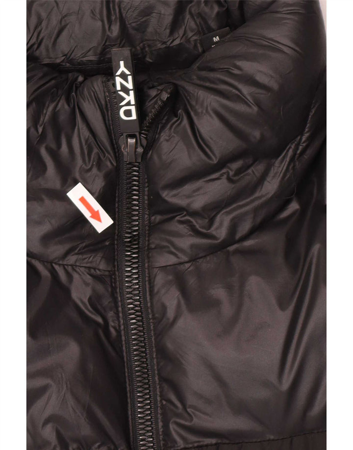 Dkny Mens Graphic Padded Jacket UK 38 Medium Black Colourblock Nylon