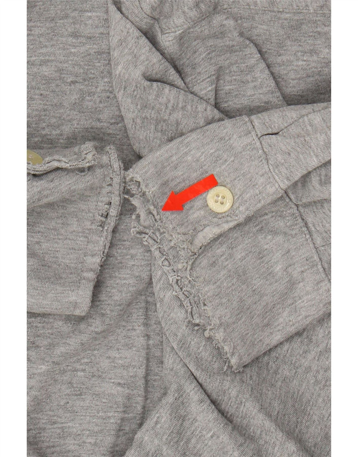 POLO RALPH LAUREN Mens Shirt Large Grey Cotton Vintage Polo Ralph Lauren and Second-Hand Polo Ralph Lauren from Messina Hembry 