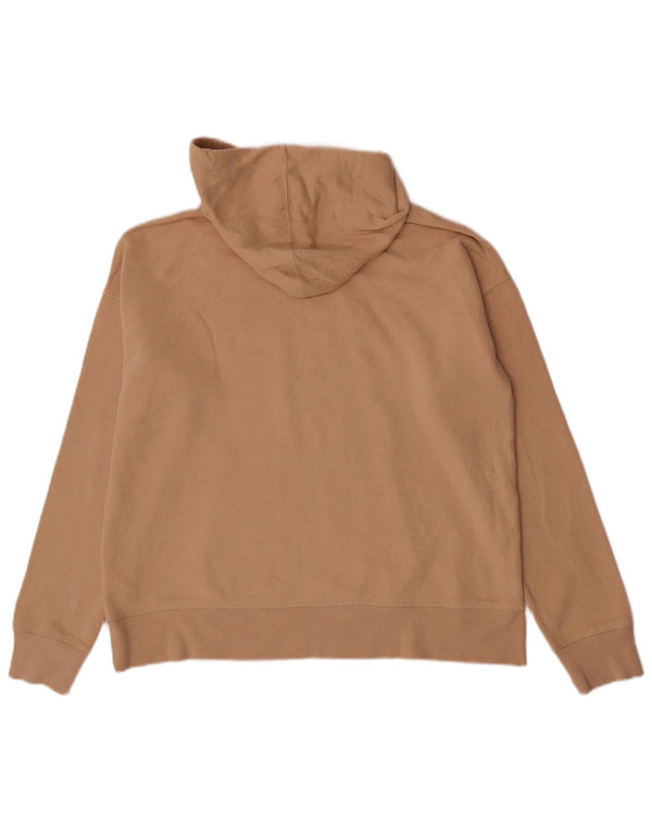 Maglione con cappuccio grafico da donna Dkny UK 14 Cotone beige medio