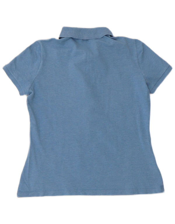 Polo Lacoste Mujer Manga Corta Regular Fit Talla 40 Azul Medio