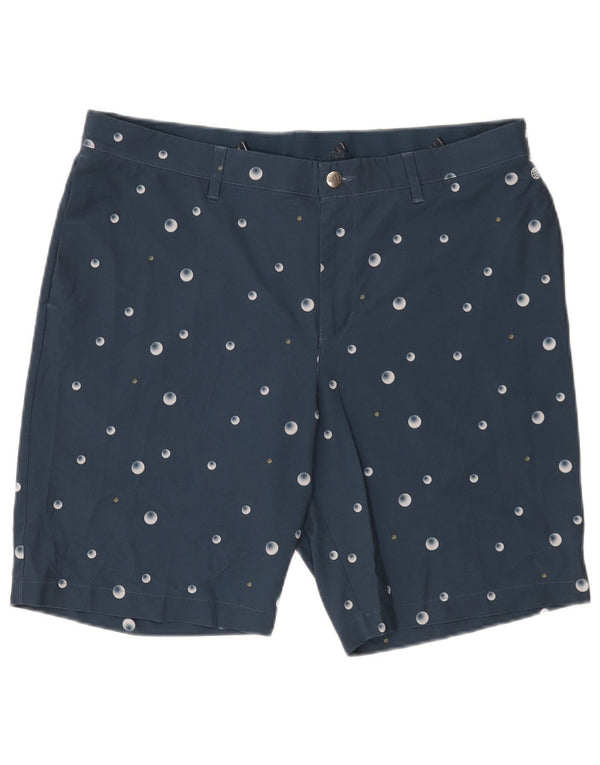 Adidas Short Chino Homme W36 Large Bleu Marine Tacheté Polyester