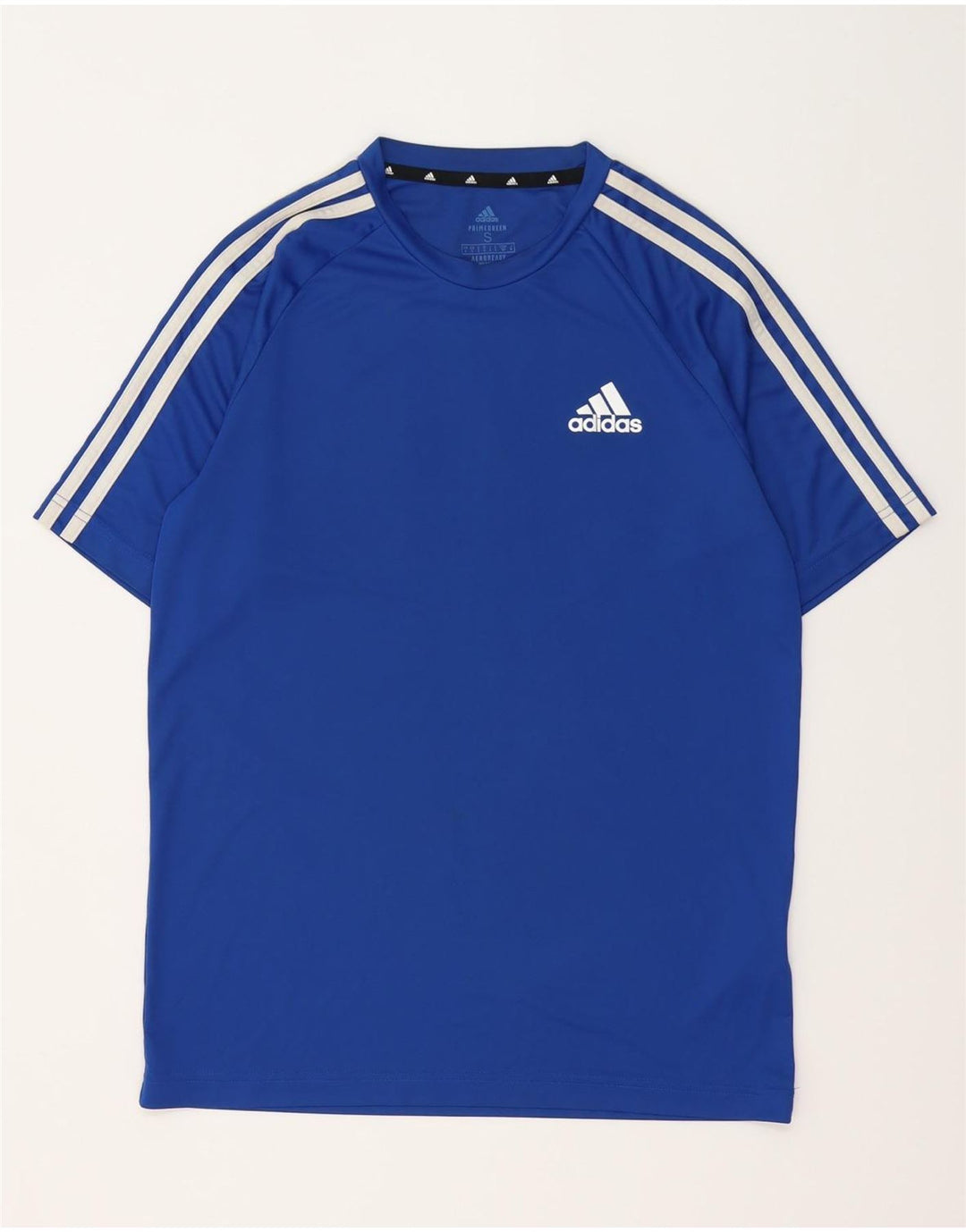 ADIDAS Mens Climalite T-Shirt Top Small Blue Polyester