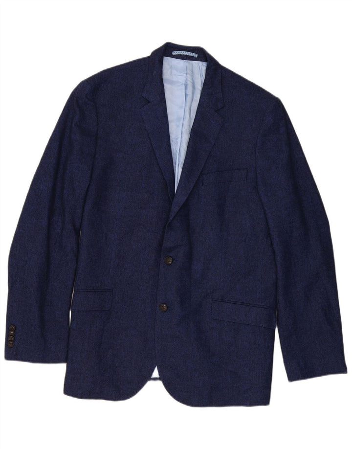 Jachetă pentru bărbați Marks & Spencer, cu 2 nasturi, Marea Britanie 44 XL, bleumarin, în spinare