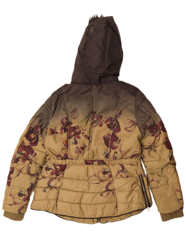 Desigual Veste matelassée graphique surdimensionnée pour femme EU 46 XL Multicolore