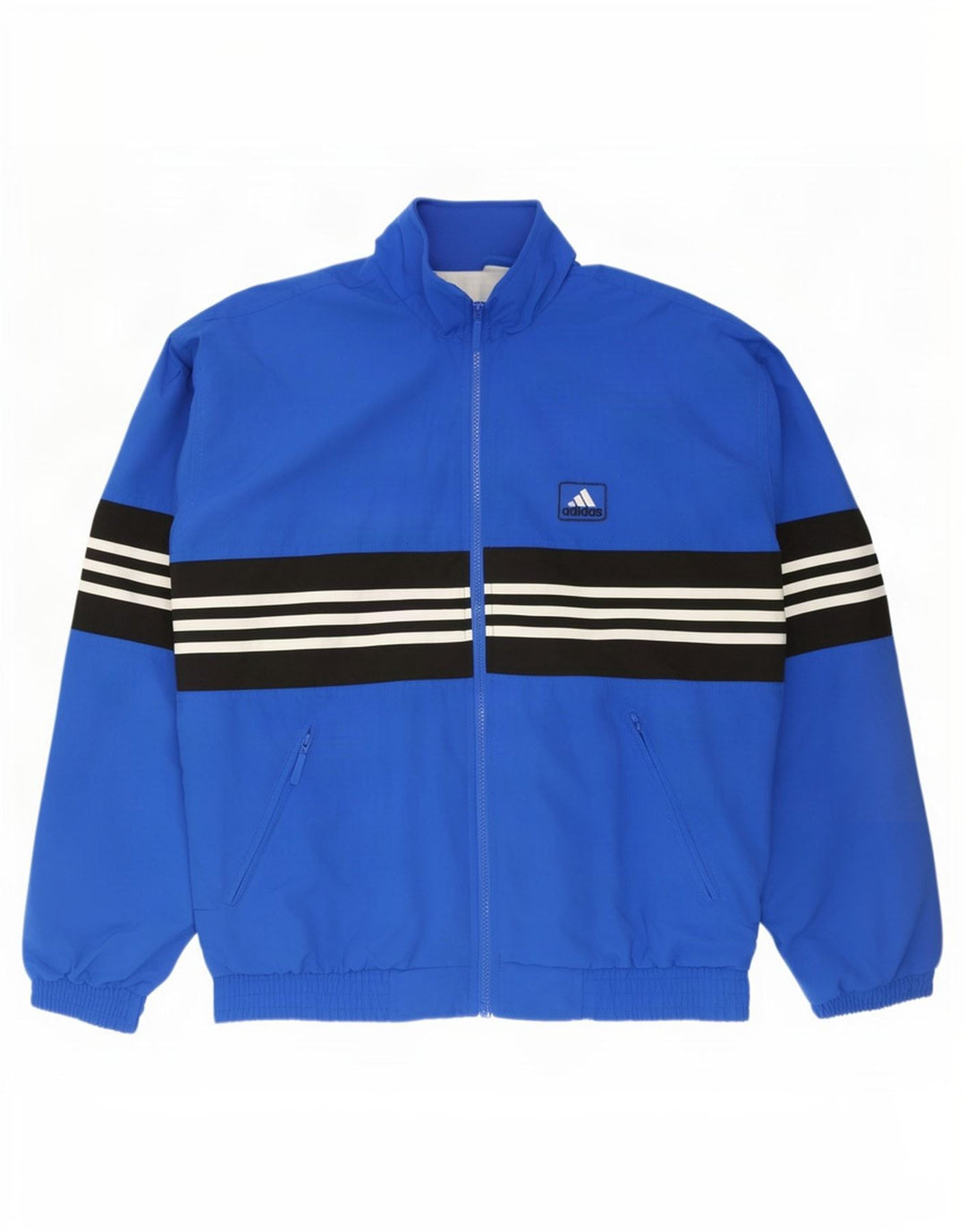 Adidas Mens Tracksuit Top Jacket UK 36/38 Small Blue