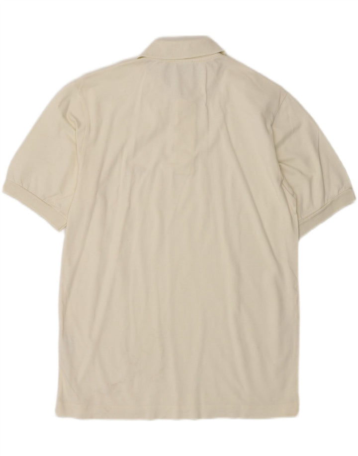 DIADORA Polo Homme Blanc Cassé Moyen Coton