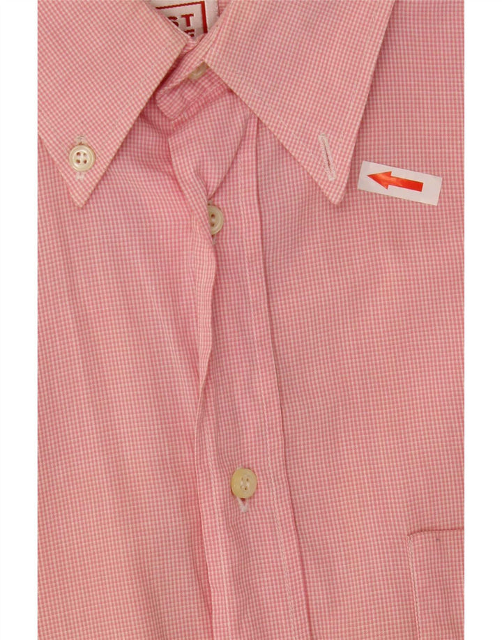 Camicia da uomo Stefanel a quadretti rosa medio