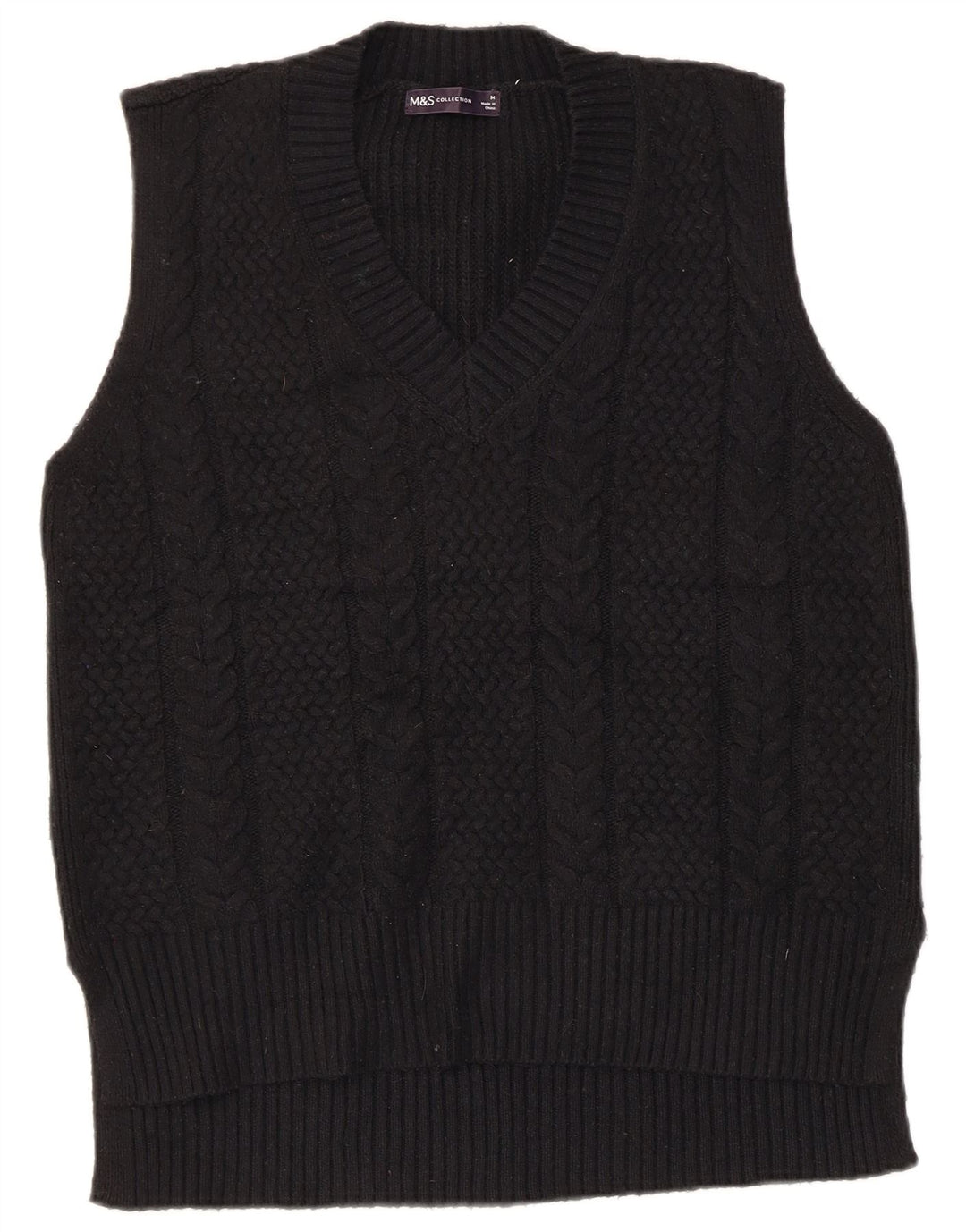 Marks & Spencer Mens Vest Tank Top Medium Navy Blue Polyester