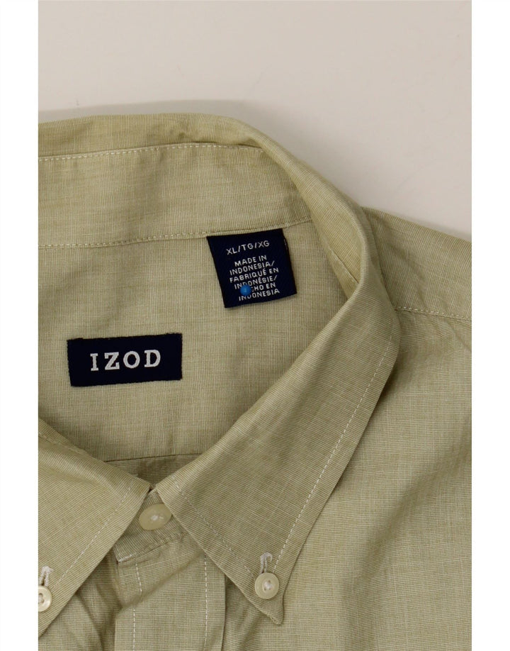 IZOD Mens Shirt XL Green Cotton Vintage Izod and Second-Hand Izod from Messina Hembry 