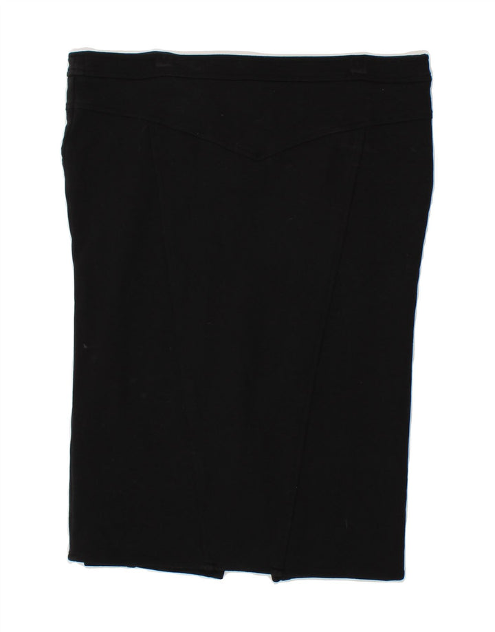 VERSUS VERSACE Womens Straight Skirt IT 46 Large W32 Black Viscose Vintage Versus Versace and Second-Hand Versus Versace from Messina Hembry 