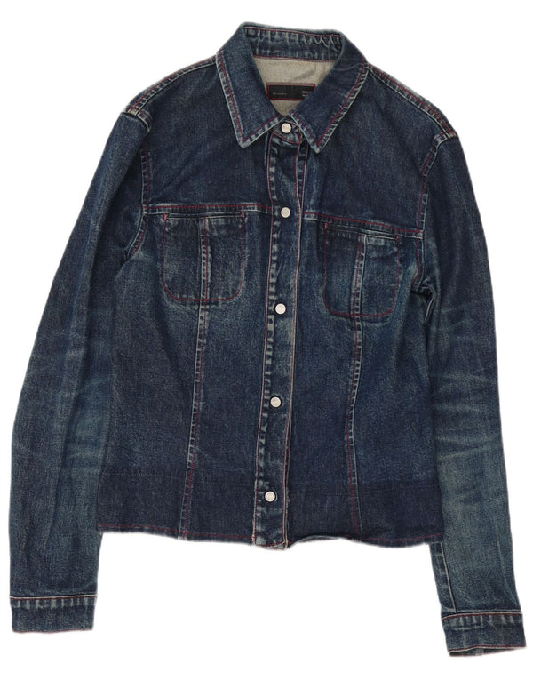 Gas Damen Jeansjacke UK 14 Large Blau