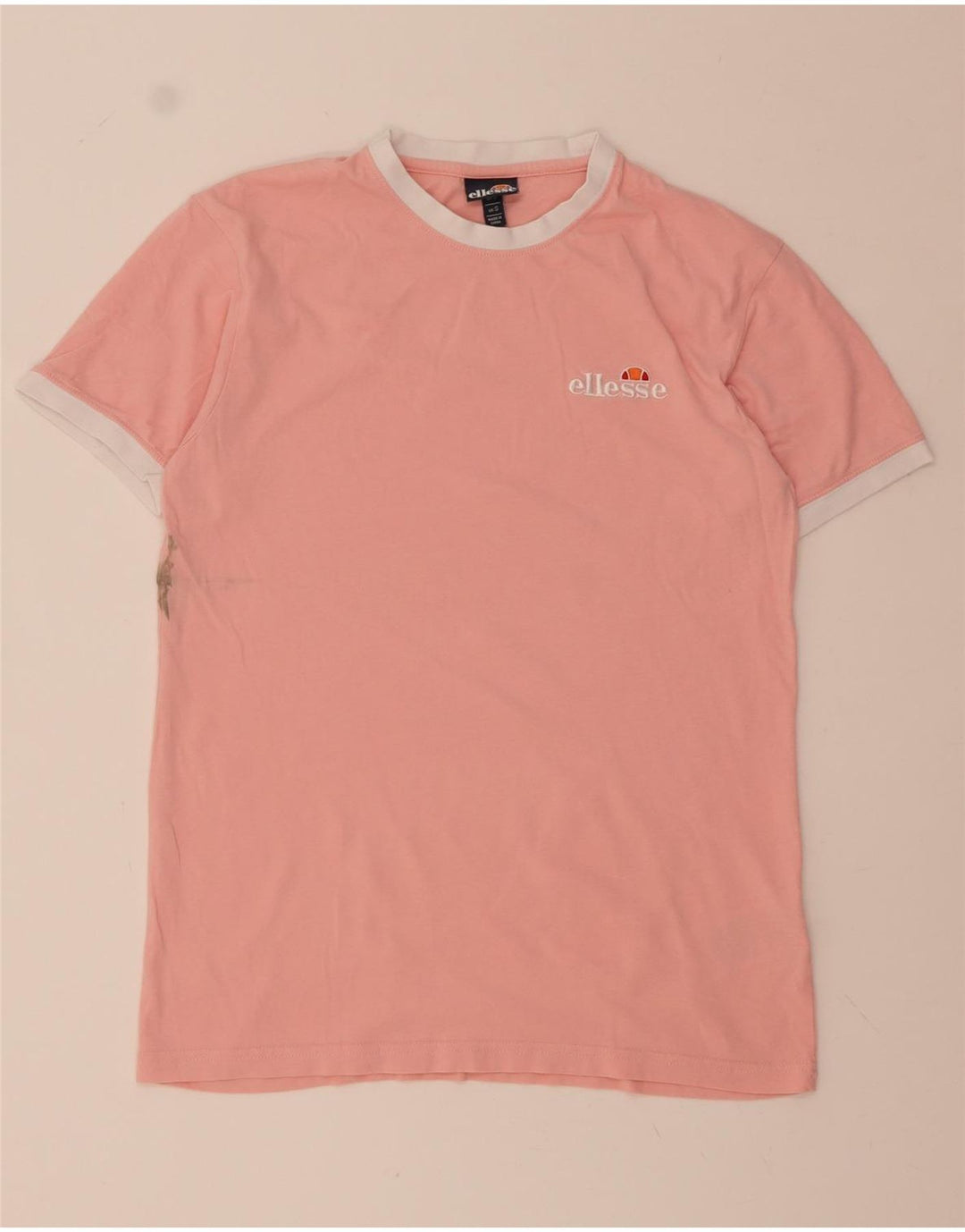 ELLESSE Mens T-Shirt Top Small Pink Cotton Vintage Ellesse and Second-Hand Ellesse from Messina Hembry 
