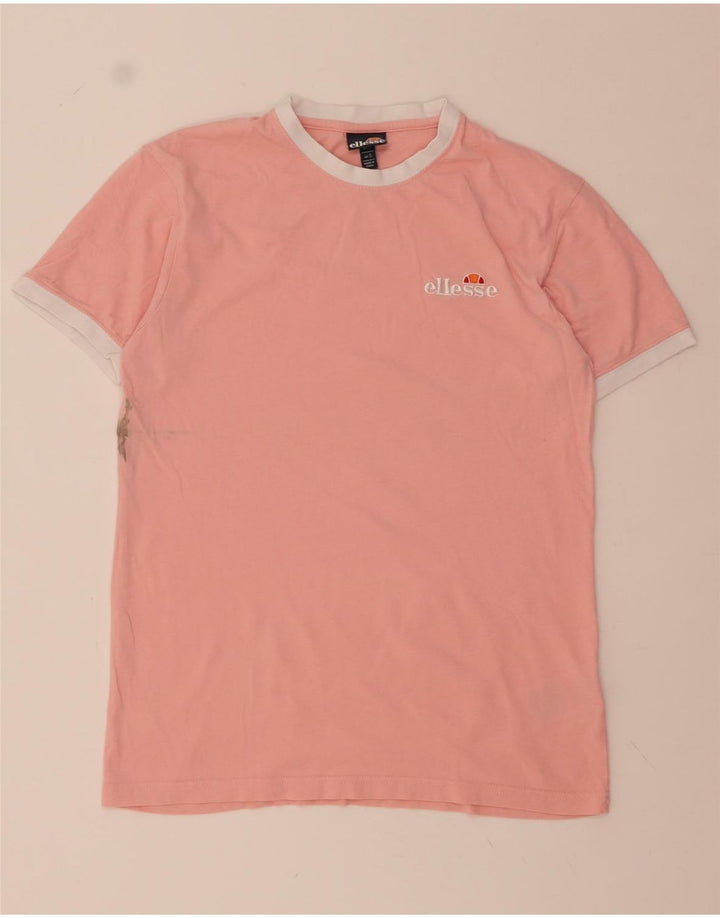 ELLESSE Mens T-Shirt Top Small Pink Cotton Vintage Ellesse and Second-Hand Ellesse from Messina Hembry 