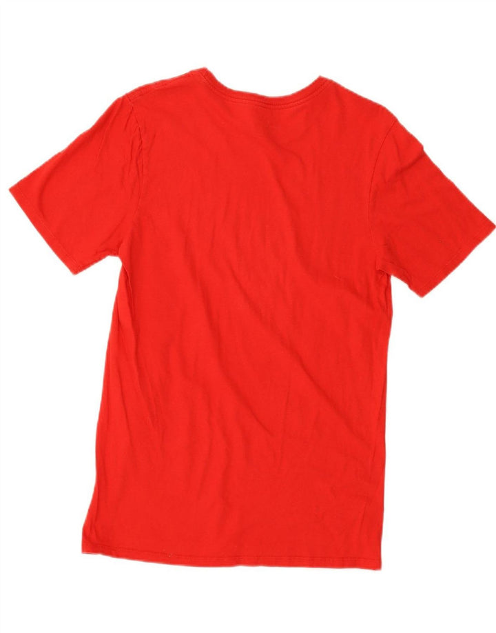 NIKE Mens Athletic Cut Graphic T-Shirt Top Small Red Vintage Nike and Second-Hand Nike from Messina Hembry 