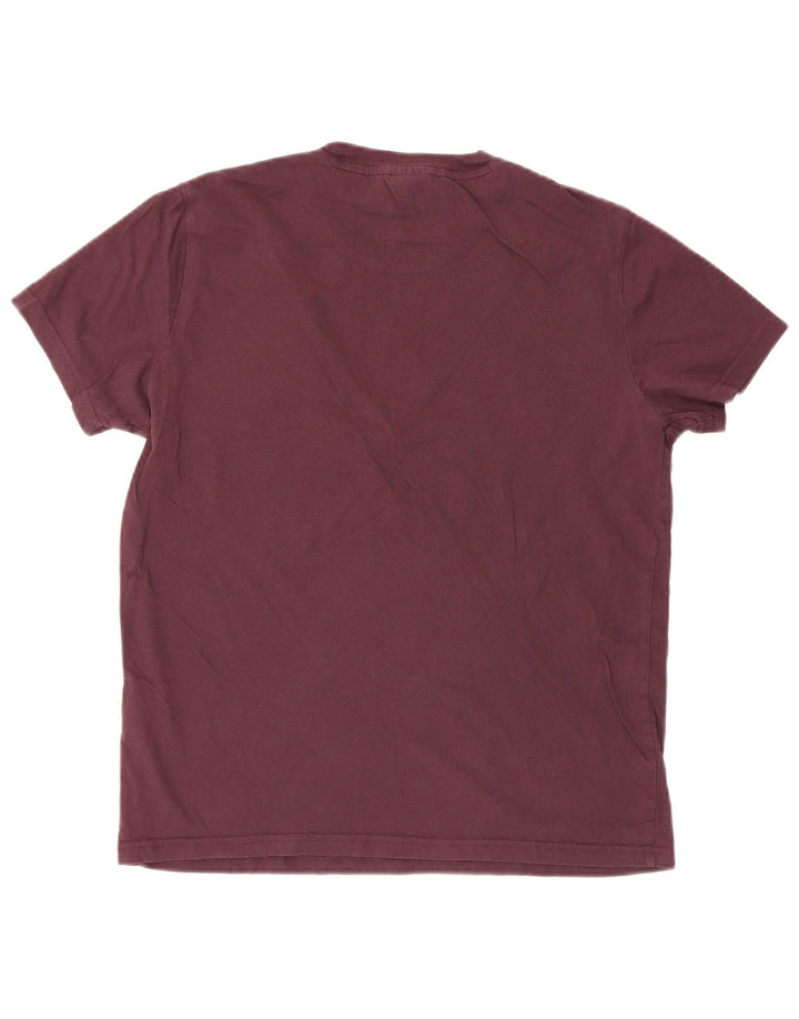 CHAMPION Mens T-Shirt Top Medium Burgundy Cotton