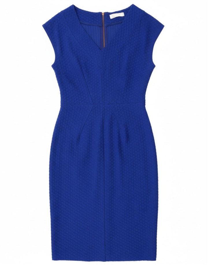 CLOSET Womens Bodycon Dress UK 10 Small  Blue Polyester