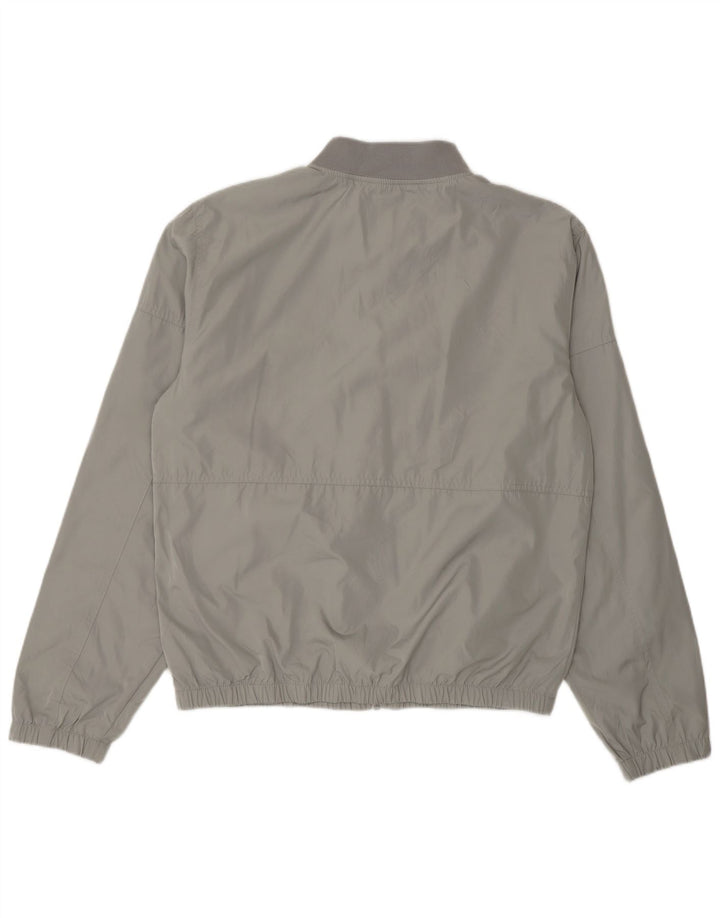 Marks & Spencer Bomber Jacket UK 38 Medium Grey Polyester