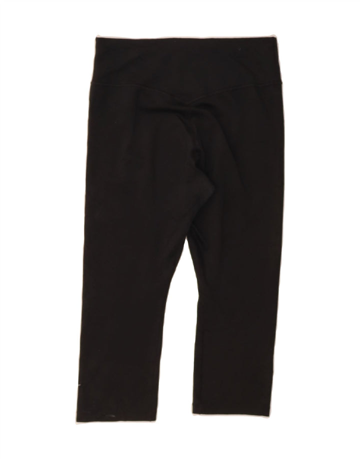 NIKE Womens Dri Fit Capri Leggings UK 14 Medium  Black Polyester Vintage Nike and Second-Hand Nike from Messina Hembry 