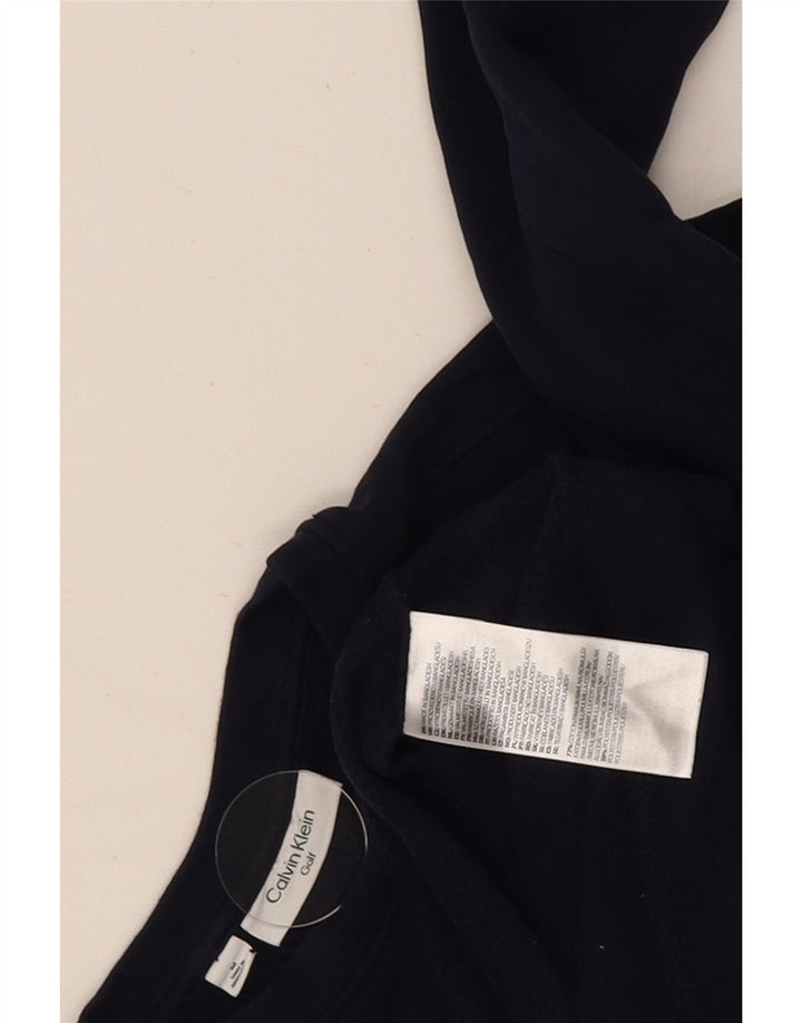 Calvin Klein Mens Golf Sweatshirt Jumper Medium Navy Blue Cotton