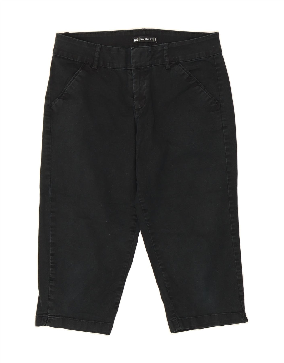 LEE Womens Petite Capri Trousers US 6 Medium W28 Black Cotton Vintage Lee and Second-Hand Lee from Messina Hembry 