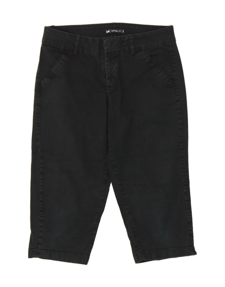LEE Womens Petite Capri Trousers US 6 Medium W28 Black Cotton Vintage Lee and Second-Hand Lee from Messina Hembry 