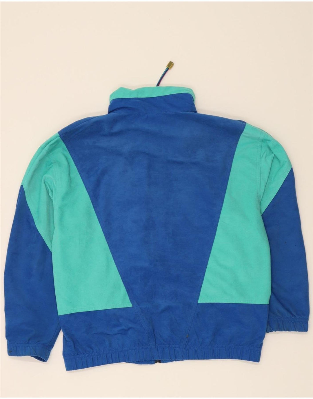 GREENSTONE PARK Mens Tracksuit Top Jacket Medium Blue Colourblock Vintage Greenstone Park and Second-Hand Greenstone Park from Messina Hembry 