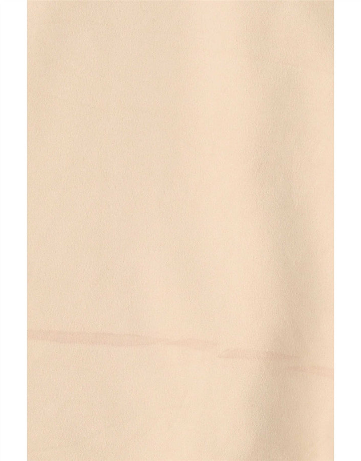 Zara Womens Shift Dress UK 16 Large Beige Geometric Polyester