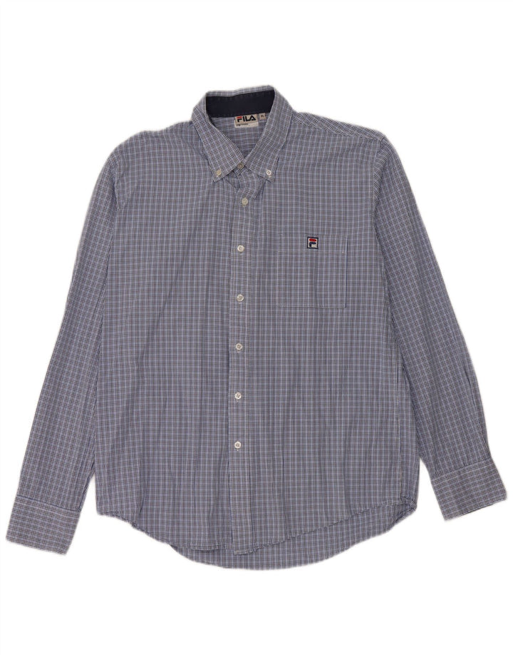 Fila Mens Shirt XL Blue Check