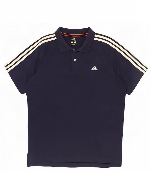Adidas Homme Climalite Polo XL Bleu Marine Coton