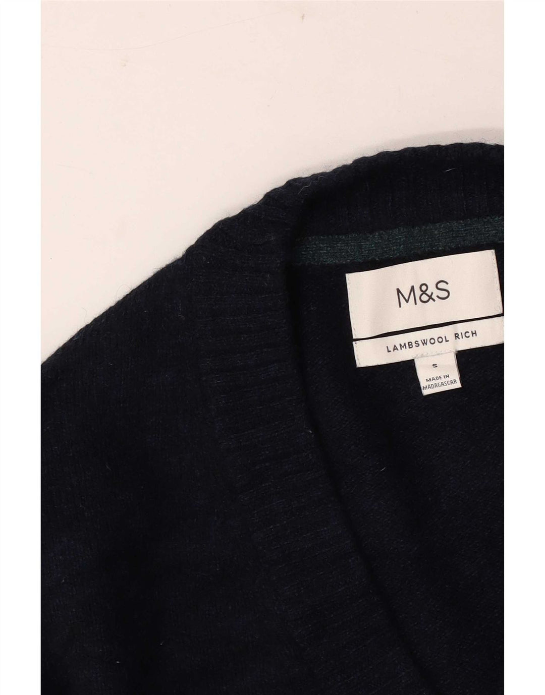 Marks & Spencer Mens Cardigan Sweater Small Navy Blue