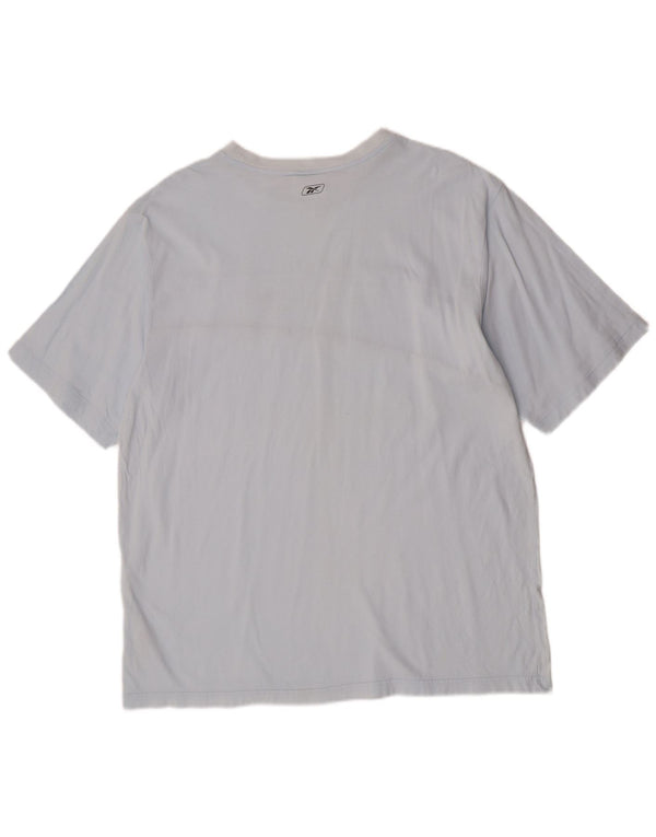 Reebok Camiseta gráfica para hombre Top 2XL Algodón azul