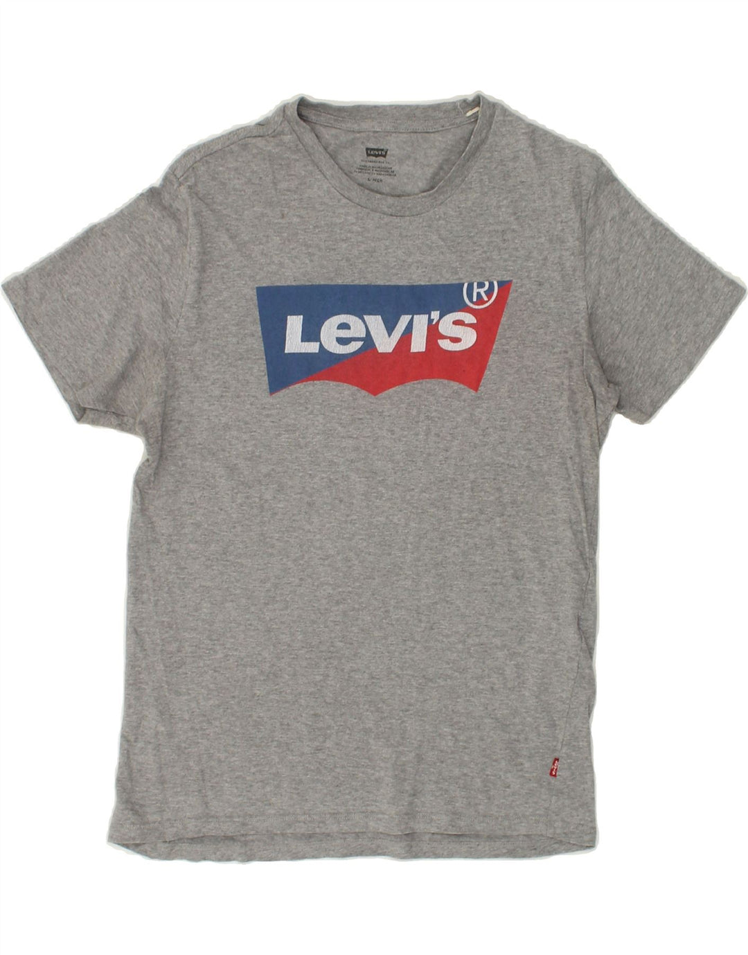 LEVI'S Mens Graphic T-Shirt Top Small Grey Cotton | Vintage Levi's | Thrift | Second-Hand Levi's | Used Clothing | Messina Hembry 