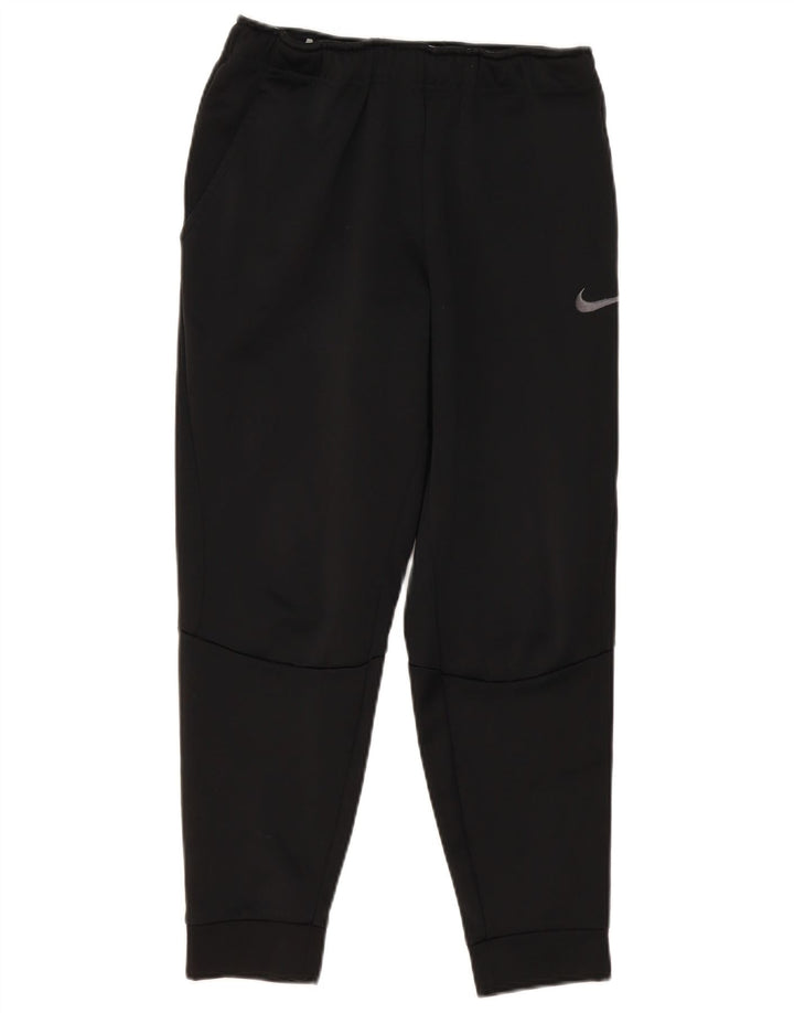 Nike Womens Dri Fit Tracksuit Trousers Joggers Small Black Polyester