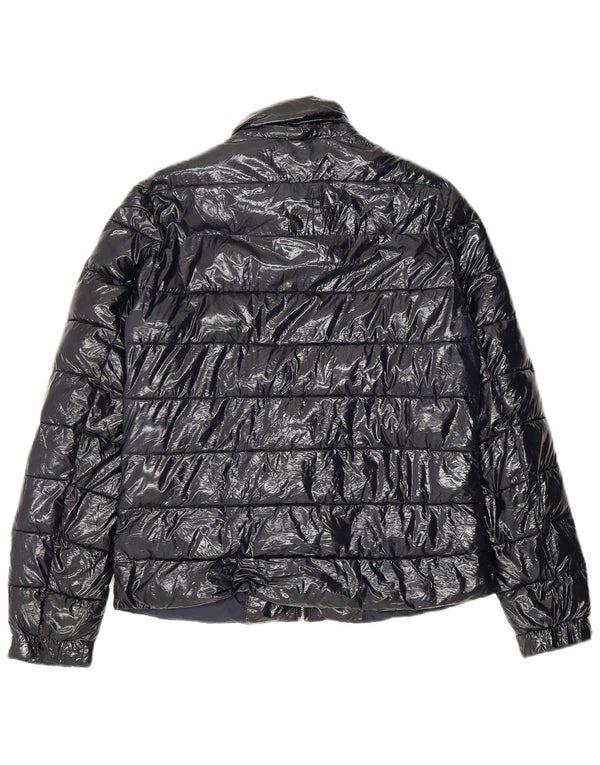 Tommy Hilfiger Womens Padded Jacket UK 10 Small Navy Blue Polyamide