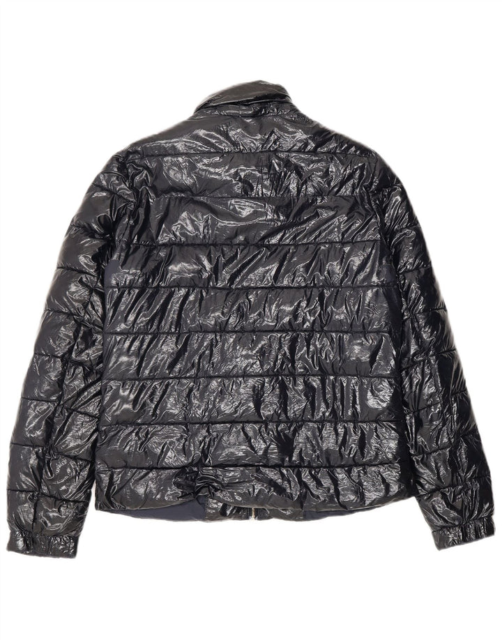 Tommy Hilfiger Womens Padded Jacket UK 10 Small Navy Blue Polyamide