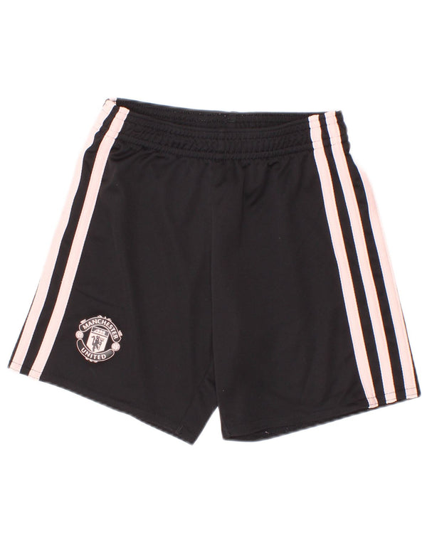 Αθλητικό σορτς Adidas Boys Manchester United 4-5 ετών μαύρο πολυεστέρα