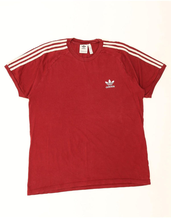 Camiseta masculina Adidas Top XL algodão vermelho