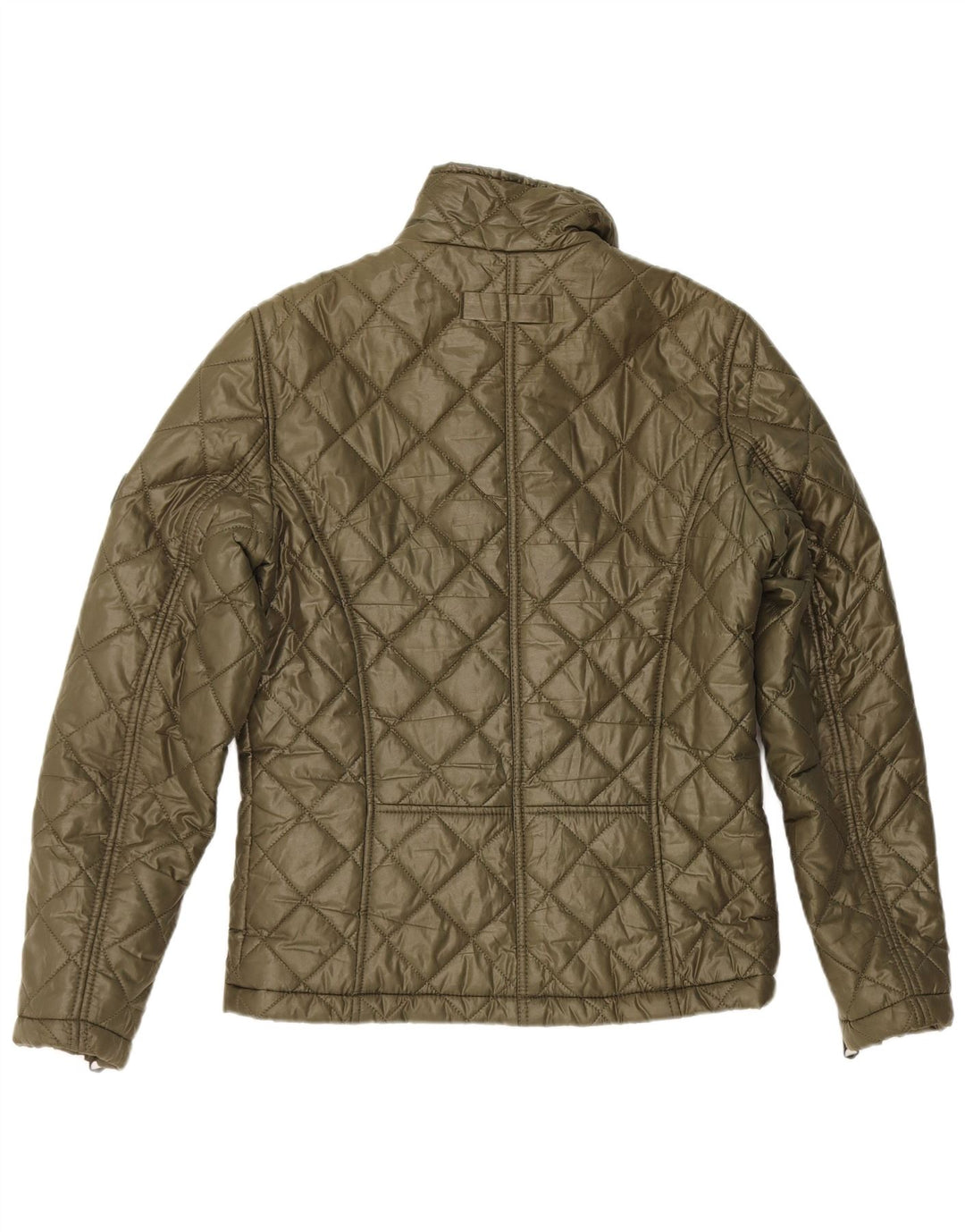 Datch Mens Quilted Jacket UK 38 Medium Khaki Polyester