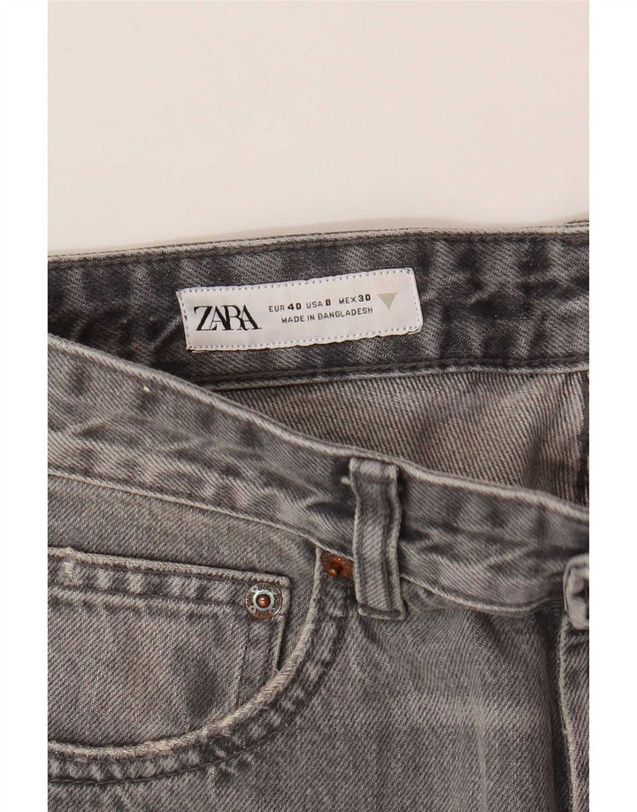Zara Womens Straight Jeans EU 40 Medium W30 L29 Grey