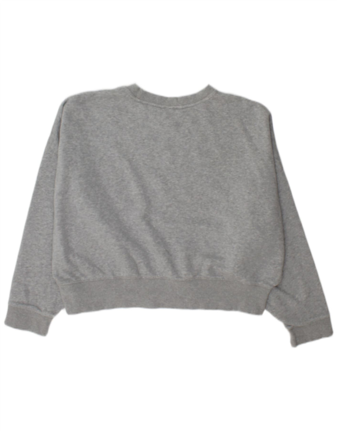 Adidas Womens Oversized Sweatshirt Jumper UK 14 Large  Grey Cotton