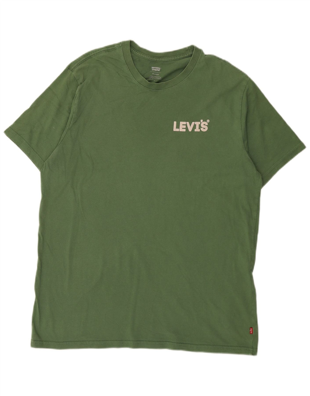 Levi's Mens Relaxed T-Shirt Top Medium Green Cotton