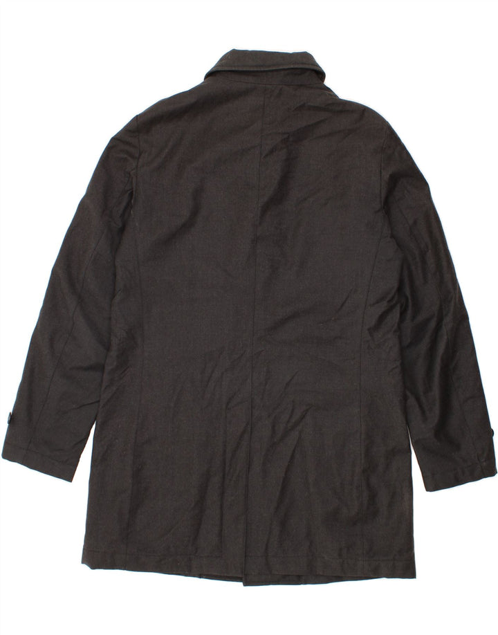 SEVENTY Mens Overcoat IT 52 XL Black Vintage Seventy and Second-Hand Seventy from Messina Hembry 