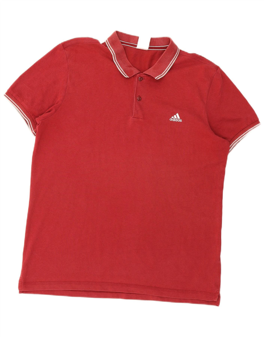 Adidas Mens Polo Shirt XL Red