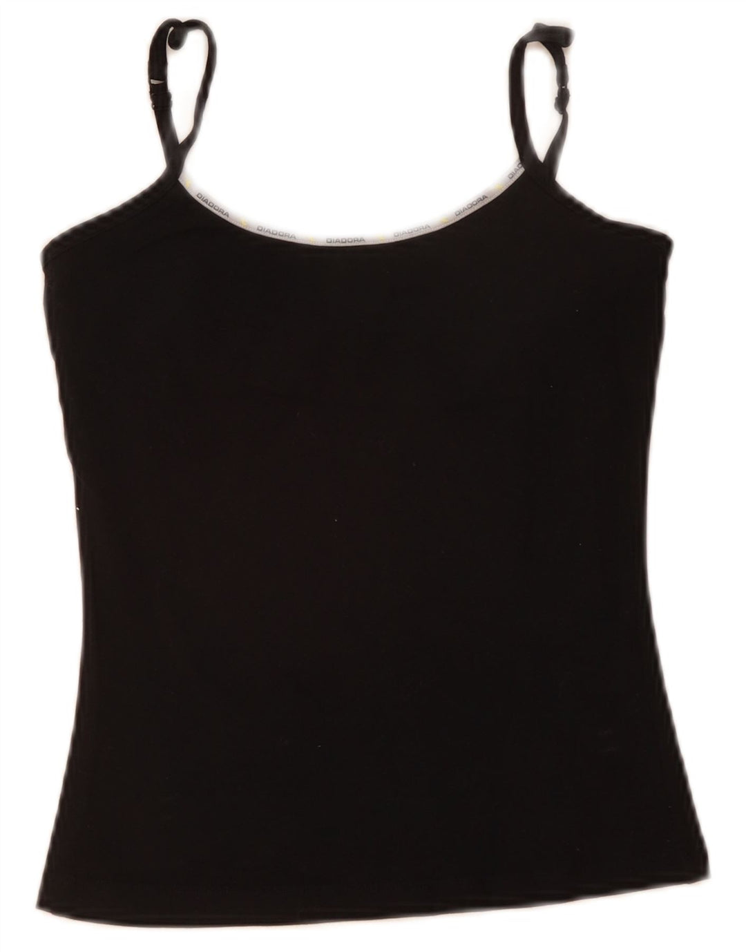Diadora Womens Cami Top US 2 XS Black Cotton