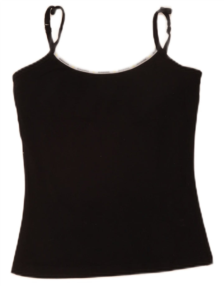 Diadora Womens Cami Top US 2 XS Black Cotton