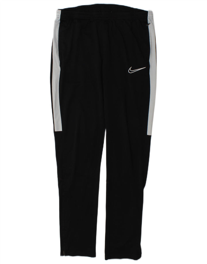 Nike Mens Dri Fit Tracksuit Trousers Medium  Black Colourblock Polyester